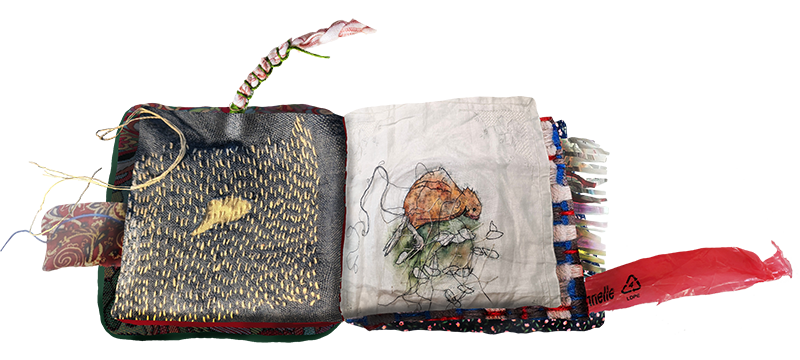 soft-book for toddlers (digital mock-up); part of waste pedagogies project by Tatiana Zakharova-Goodman