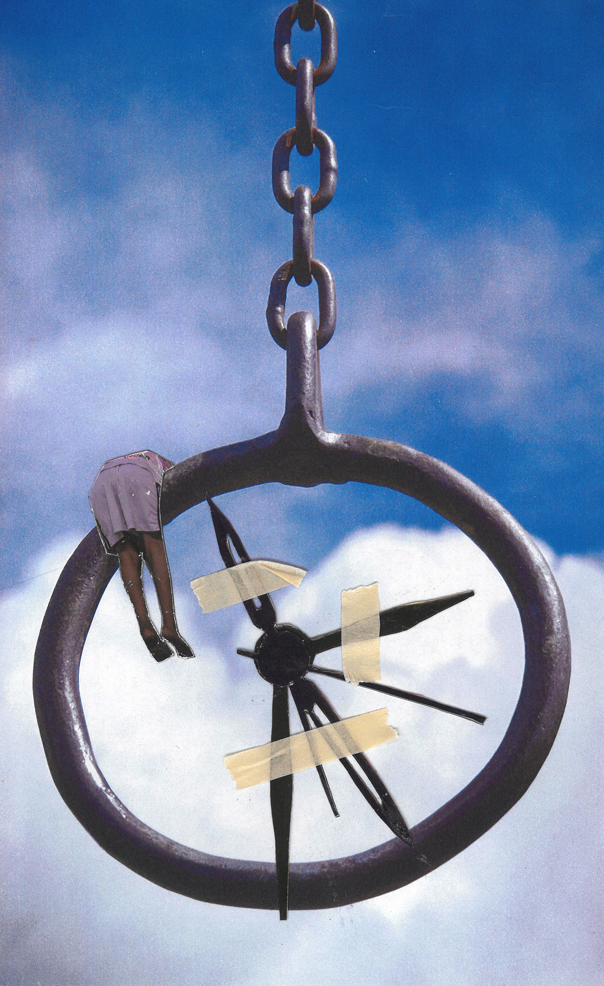 Playgrounds: Collage Series; paper collage by Tatiana Zakharova-Goodman