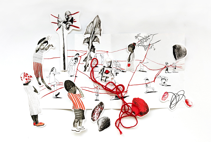 The entanglement game; a project by Tatiana Zakharova-Goodman