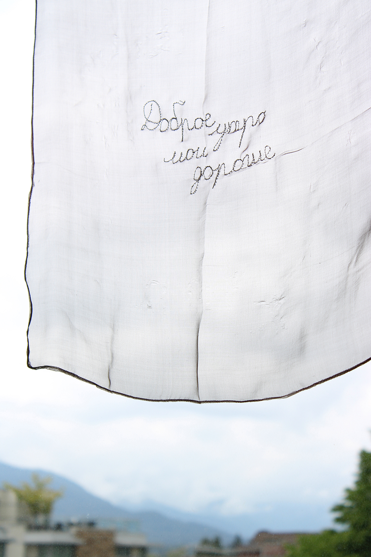 Good morning: embroidery over silk; a project by Tatiana Zakharova-Goodman