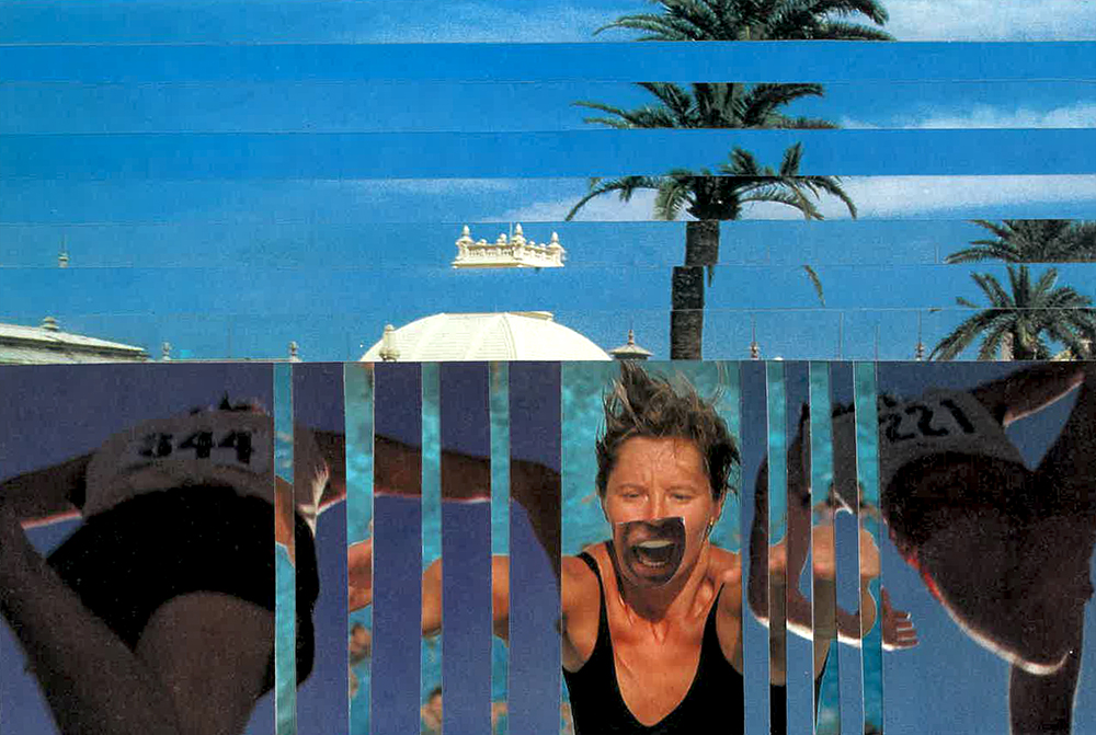 Collage from series "Loudly" by Tatiana Zakharova-Goodman; photograph of the analogue paper collage 