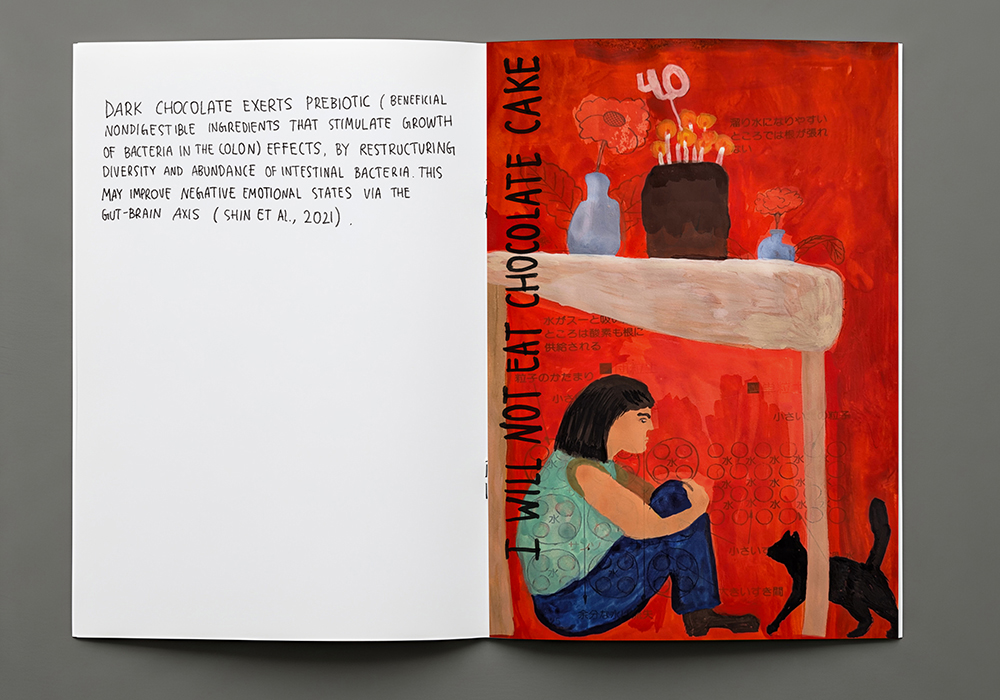 10 stories about food (spread on chocolate) - a zine written and illustrated by Tatiana Zakharova-Goodman